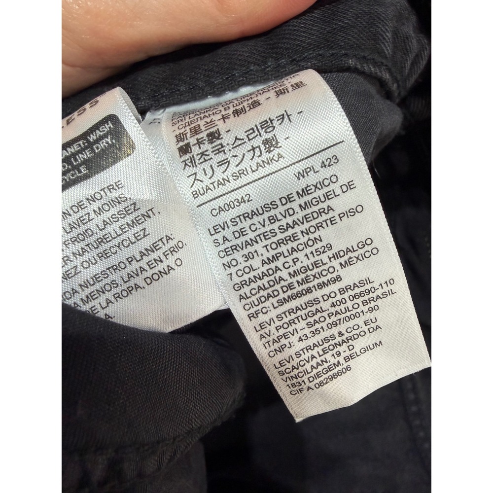 NWT Levi's '94 Baggy Jeans Women 22W Black Mid Rise Straight Leg 90s Grunge Plus - Picture 6 of 11